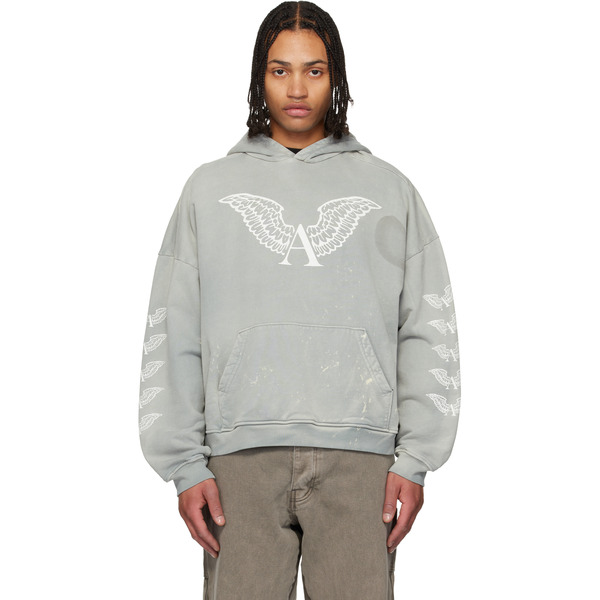  Alexander Digenova Gray Logo Hoodie 