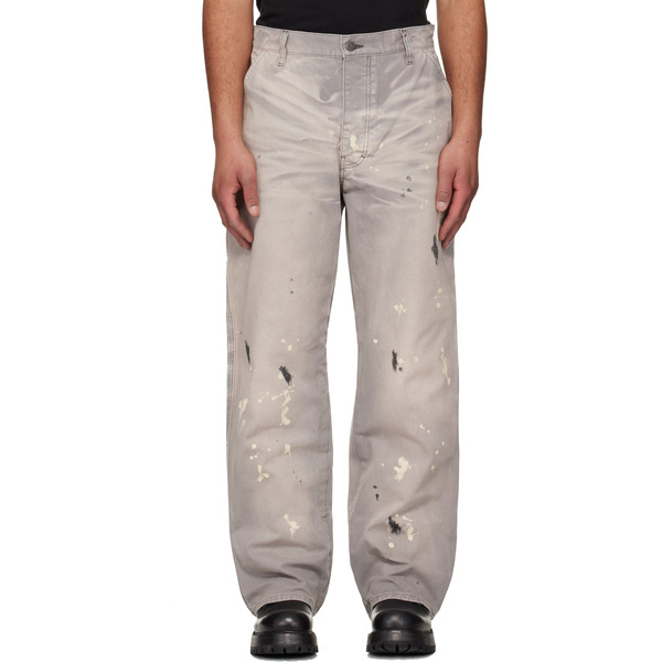  Alexander Digenova Gray Underground Painter Trousers 