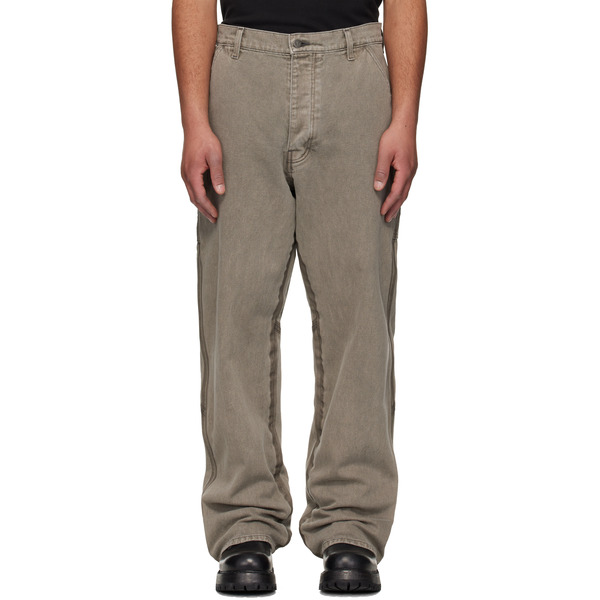  Alexander Digenova Gray Underground Taped Seam Trousers 