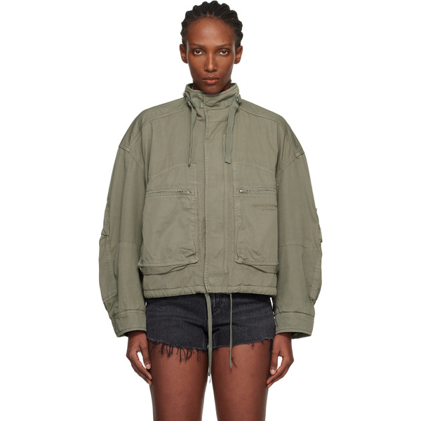  Alexander Wang Khaki Articulated Cargo Jacket 