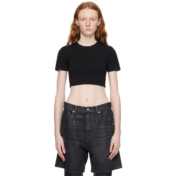 Alexanderwang.t Black Cropped T-shirt 