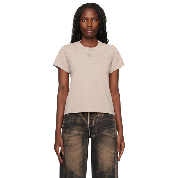  Alexanderwang.t Taupe Blade Logo-embossed T-shirt 