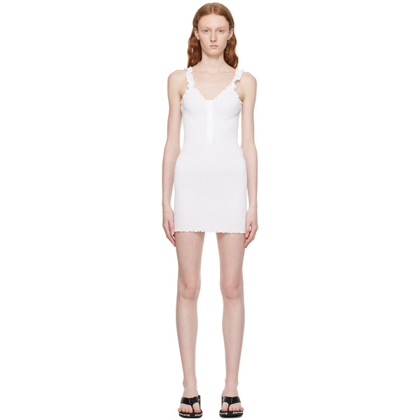  Alexanderwang.t White Three-button Minidress 