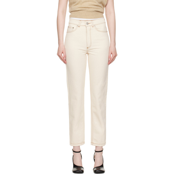  Ami Paris Beige Classic Fit Jeans 