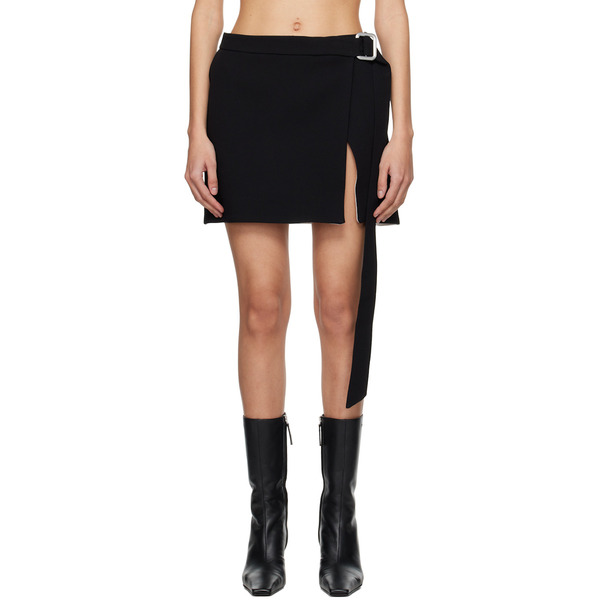  Ami Paris Black Cinch Miniskirt 