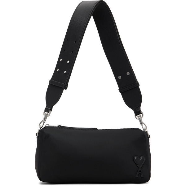  Ami Paris Black Nylon Marcel Bag 