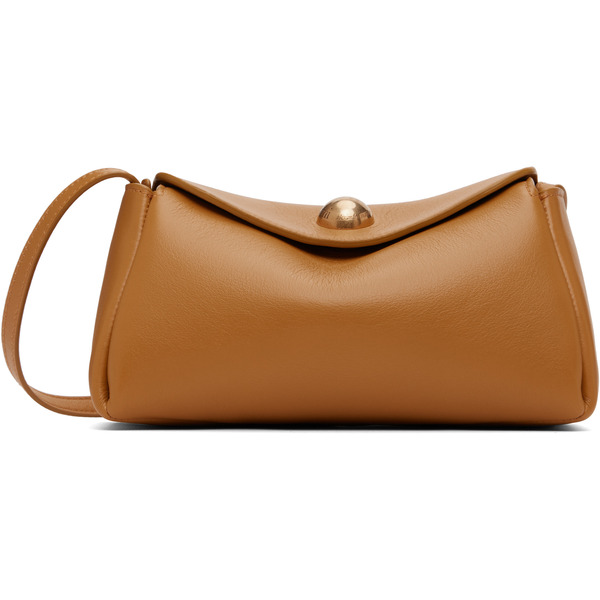 Ami Paris Tan Calfskin Leather Mini Carrousel Bag 