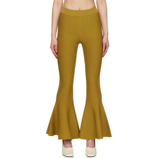  Ami Paris Yellow Godet Short Lounge Pants 