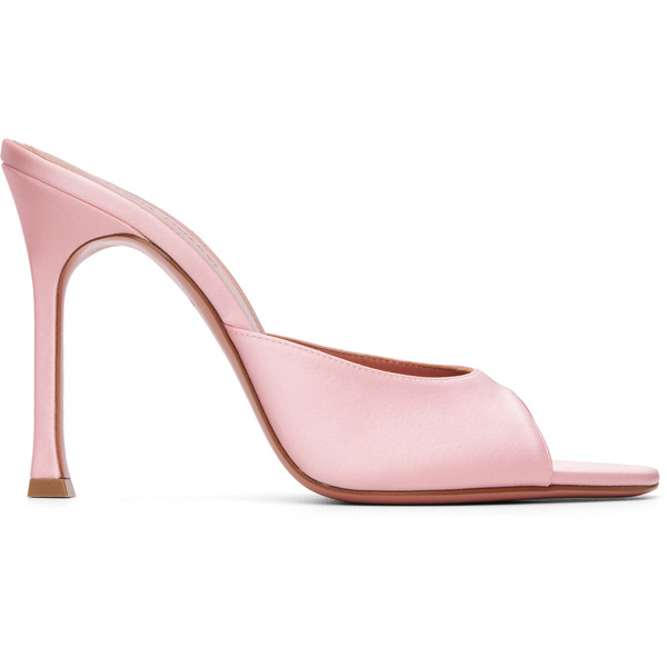  Amina Muaddi Pink Alexa Slipper 105 Heeled Sandals 