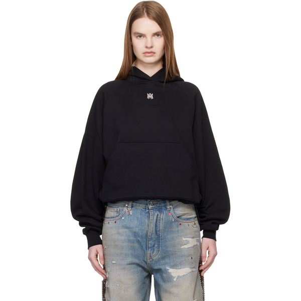  Amiri Black Ma Drop Shoulder Hoodie 