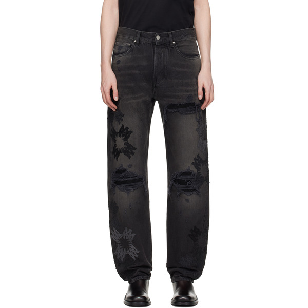  Amiri Black Ma Quad Mx1 Straight Jeans 