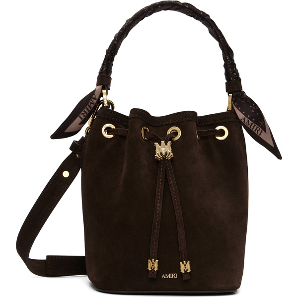  Amiri Brown Micro Ma Bucket Bag 