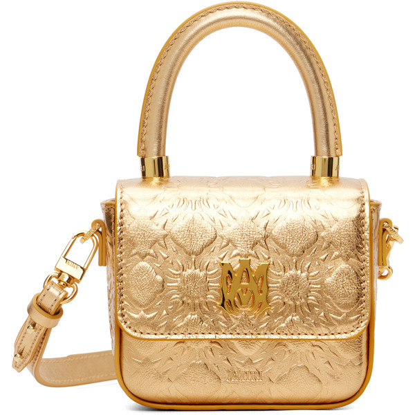  Amiri Gold Ma Quad Nano Bag 