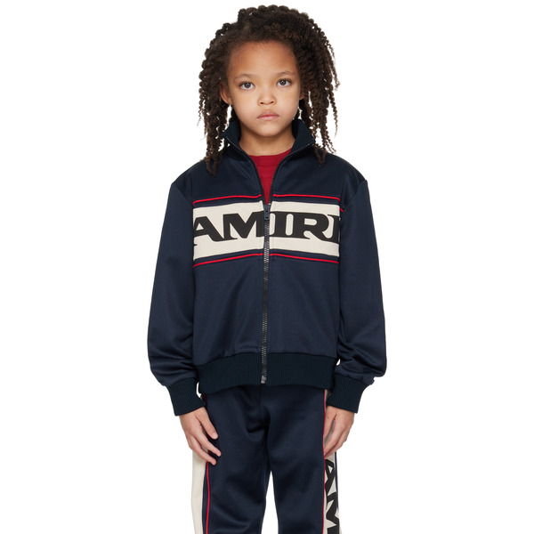  Amiri Kids Navy 'amiri' Sport Track Jacket 