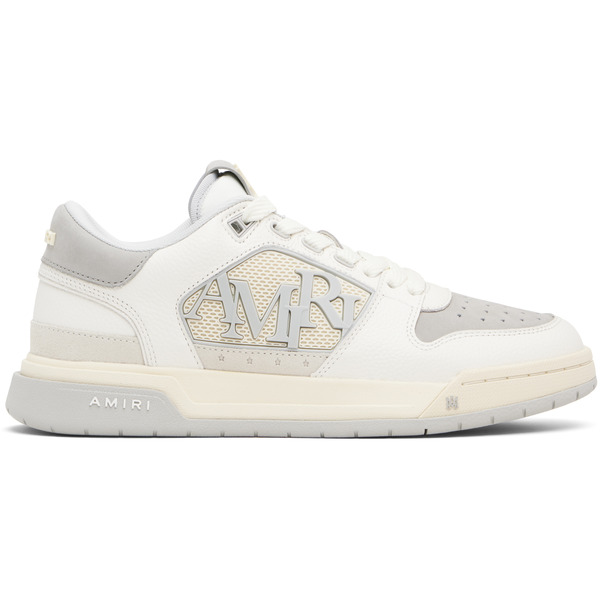  Amiri White & Gray Classic Low Sneakers 