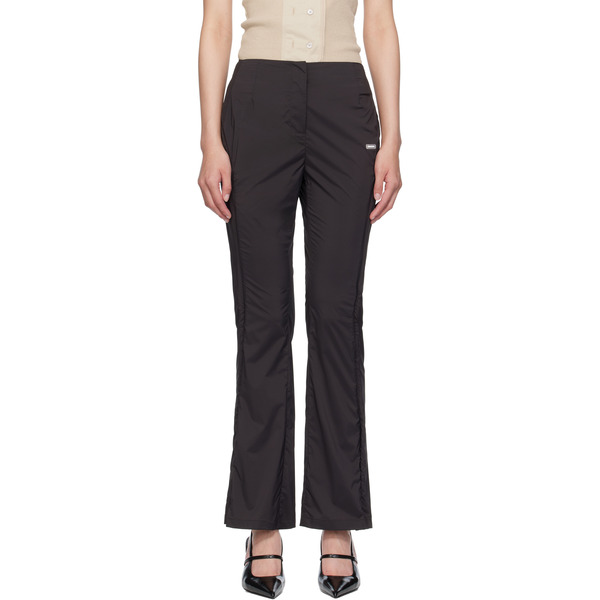  Amomento Gray Side Vent Trousers 