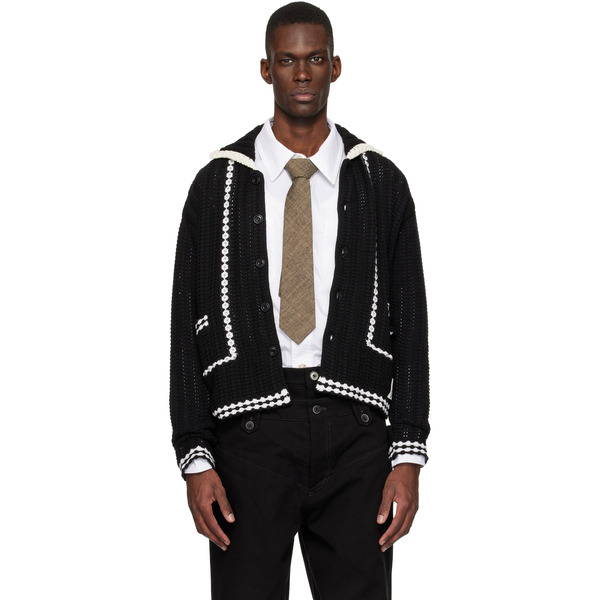  Andersson Bell Black New Fantasia Collar Cardigan 