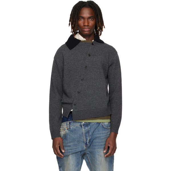  Andersson Bell Gray Layered Collar Cardigan 
