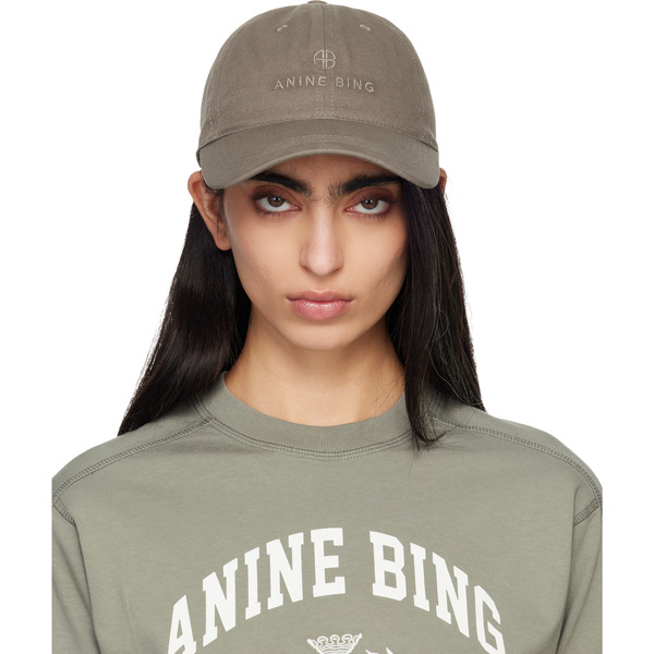  Anine Bing Green Jeremy Baseball Cap 