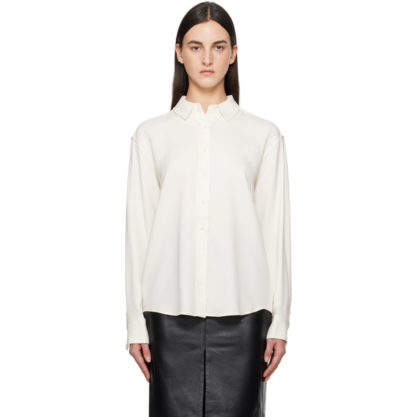 Anine Bing Off-white Braxton Shirt 