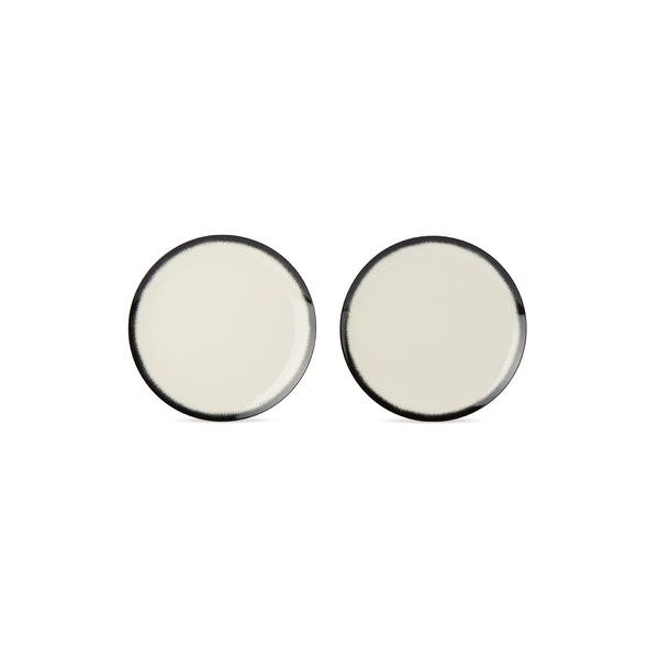  Ann Demeulemeester Off-white & Black Serax Edition Dé Plate Set 