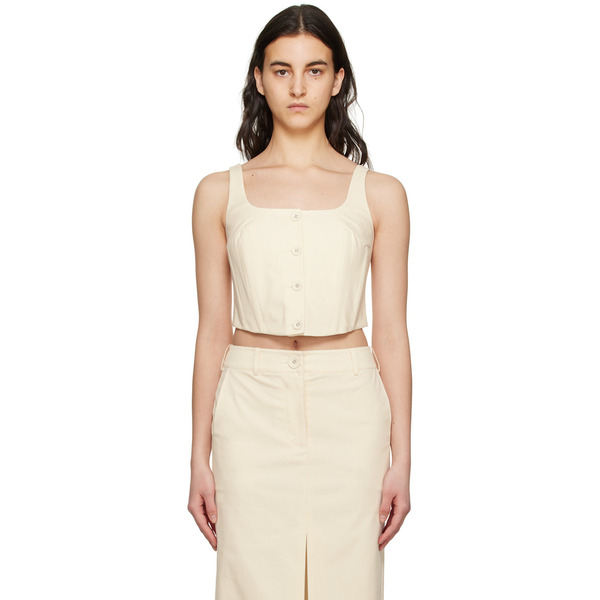  Anna Quan Off-white Mae Tank Top 