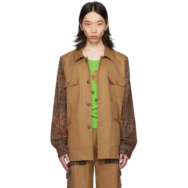 Anna Sui Ssense Exclusive Tan Barn Jacket 