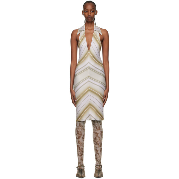  Anne Isabella Green Recycled Polyethylene Mini Dress 