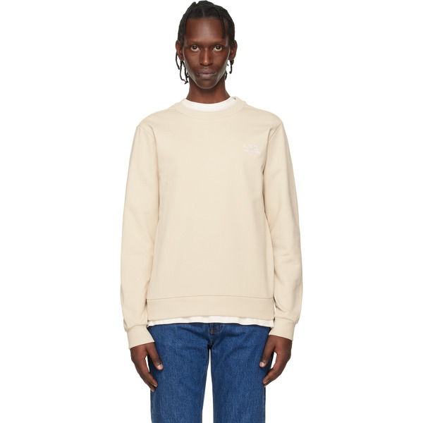  A.p.c. Beige Standard 'rue Madame' Sweatshirt 