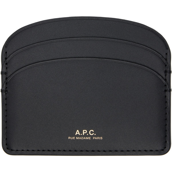  A.p.c. Black Demi-lune Card Holder 
