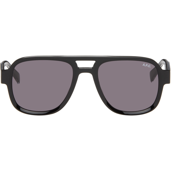  A.p.c. Black 'les Navigator' Sunglasses 