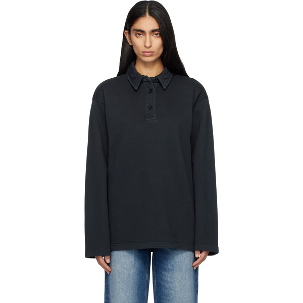  A.p.c. Black Long-sleeve Polo 