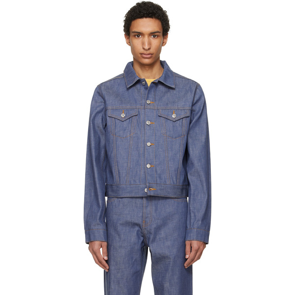 A.p.c. Blue Lenny Denim Jacket 
