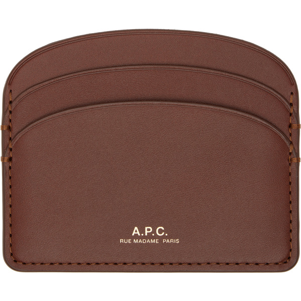  A.p.c. Brown Demi-lune Card Holder 