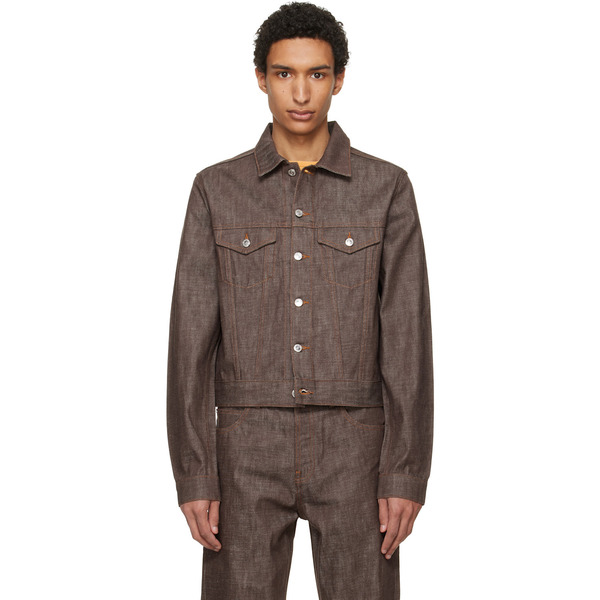  A.p.c. Brown Lenny Denim Jacket 