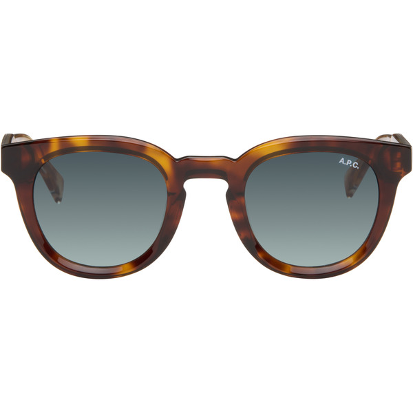  A.p.c. Brown 'les Lou' Sunglasses 