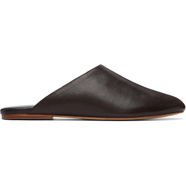  A.p.c. Brown 'les Mules' Slip-on Loafers 