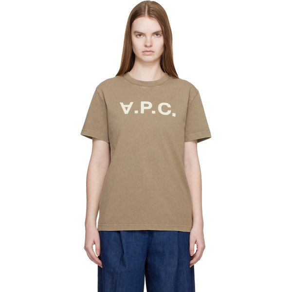  A.p.c. Khaki Standard Grand 'vpc' T-shirt 