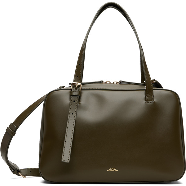  A.p.c. Khaki Virginie Box Bag 