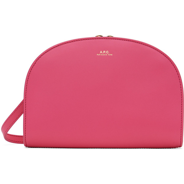  A.p.c. Pink Demi-lune Clutch 