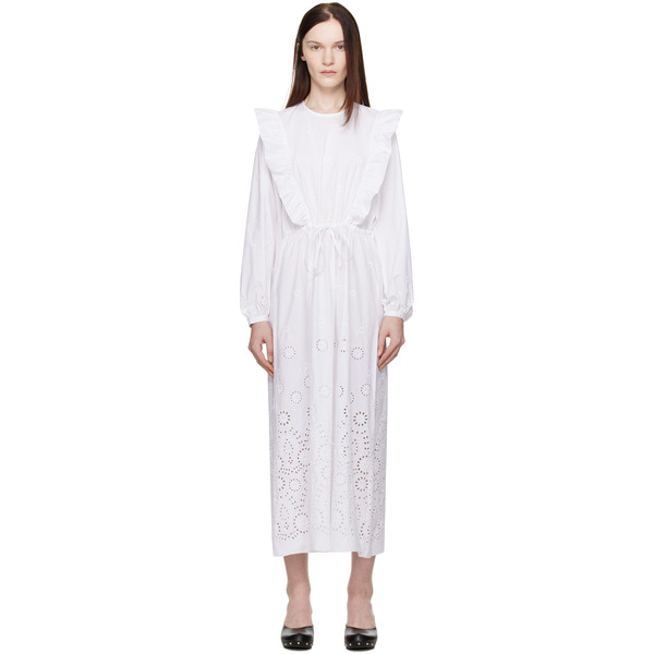  A.p.c. White Ginger Midi Dress 