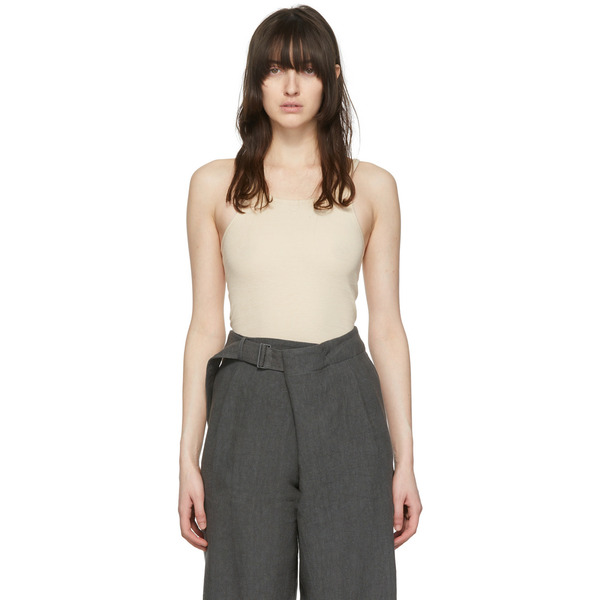  Arch The Beige Cotton Tank Top 