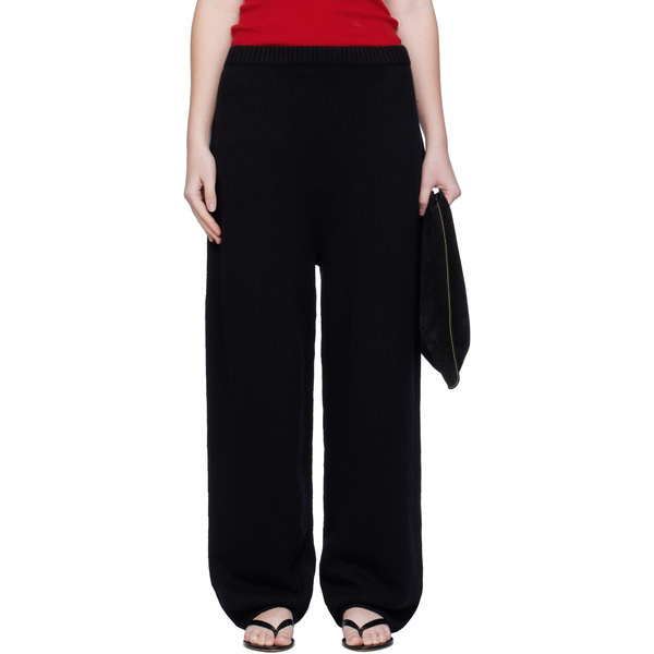  Arch The Black Wide Knitted Jogger Lounge Pants 