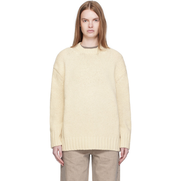  Arch The Off-white Basic Round Neck Knit Sweater 