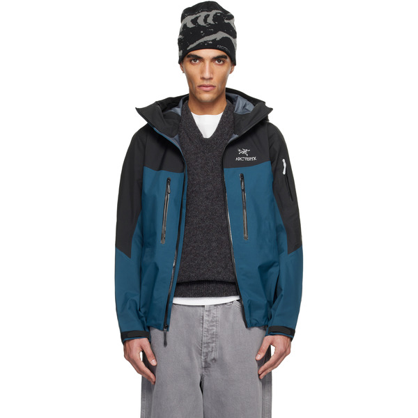  Arc'teryx Black & Navy Alpha Sv Jacket 