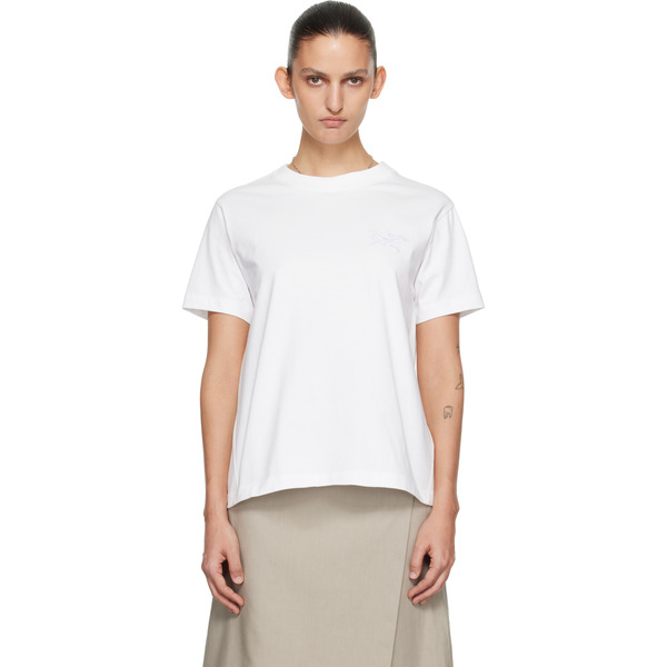 Arc'teryx White Kragg Cotton Little Bird Crew S/s T-shirt 