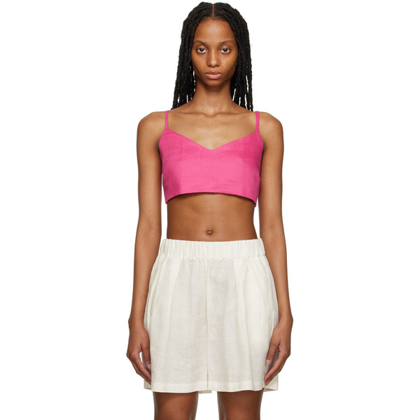  Asceno Pink Ezra Tank Top 