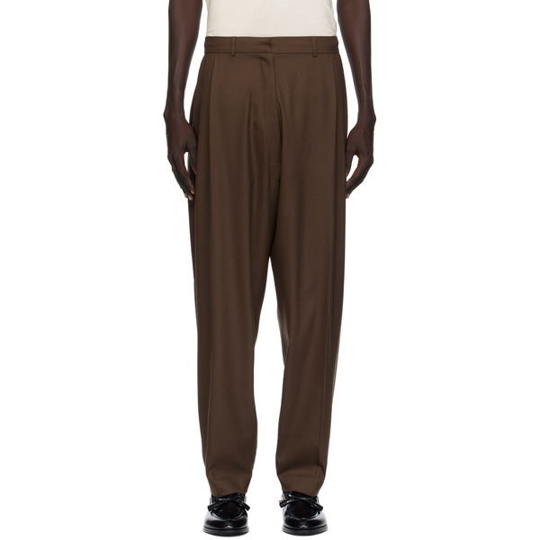 Ashley Williams Brown Peg Trousers 