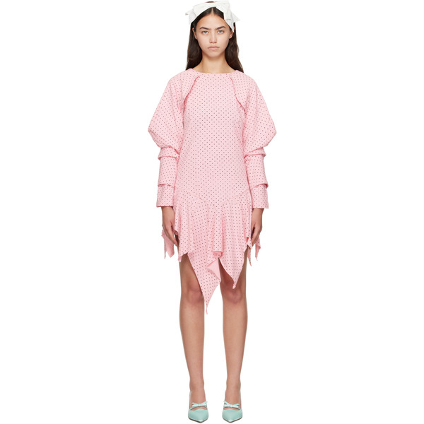  Ashley Williams Pink Wing Midi Dress 