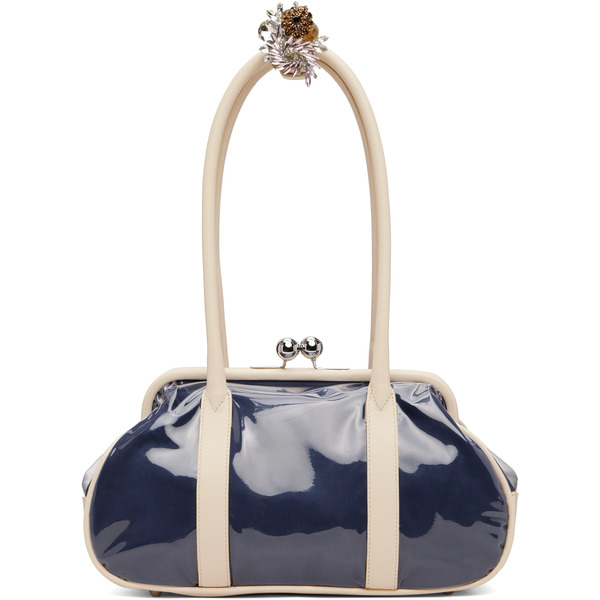  August Barron Navy & Off-white Bette Bag 